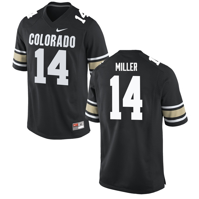 Men #14 Chris Miller Colorado Buffaloes College Football Jerseys Sale-Home Black